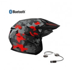 HEBO Casco jet abierto trial ZONE 5 AV CAMO BLUETOOTH HC1121BT