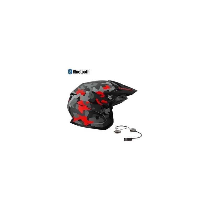 HEBO Casco jet abierto trial ZONE 5 AV CAMO BLUETOOTH HC1121BT