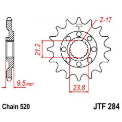 Steel sproket  284 12t