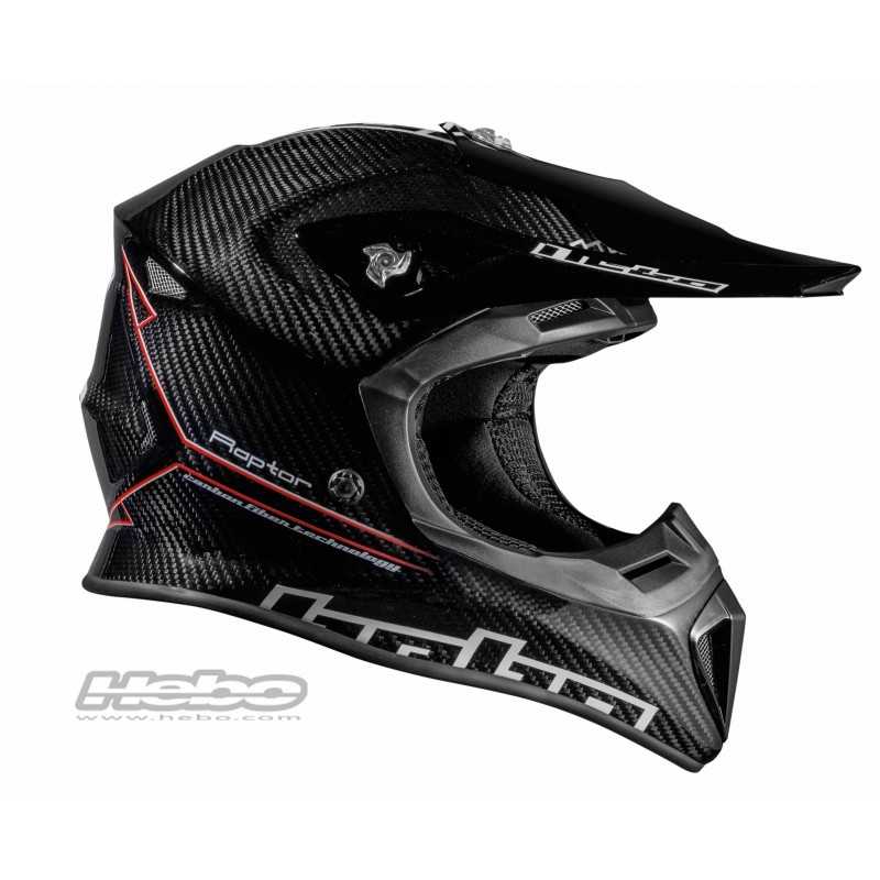 HEBO Casco enduro-cross fibra de carbono ENDURO-MX RAPTOR CARBON HC0524