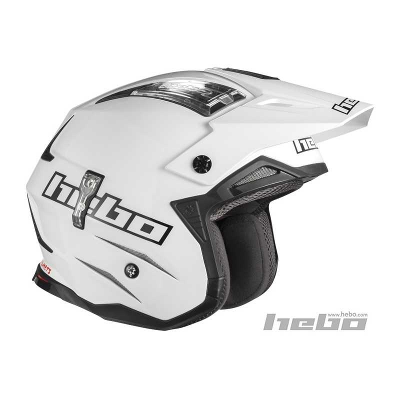 HEBO Casco fibra TRIAL ZONE 04 MONOCOLOR HC1020