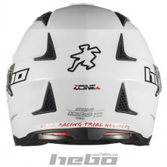 HEBO Casco fibra TRIAL ZONE 04 MONOCOLOR HC1020