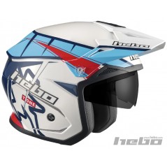HEBO Casco trial ZONE 5 T ONE - Ligero, cómodo y seguro HC1114