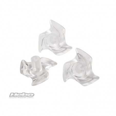 HEBO REPLACEMENT 3 HELMET VISOR SCREWS PEAK FIBRA - RAPTOR CARBON HCR0551