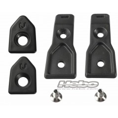 HEBO REPLACEMENT HELMET VISOR SCREWS COVERS + GLASSES CLIPS COVERS ZONE 4 HCR1031