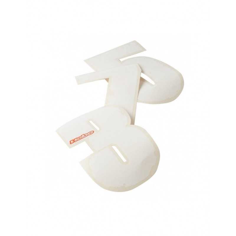 HEBO ADHESIVES SET DORSAL NUMBERS 10u. 140mm x 84mm Nº7 HI9017