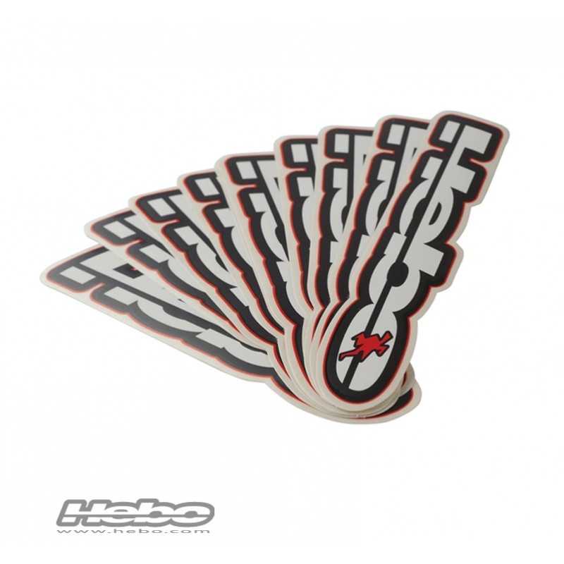 HEBO Kit de adhesivos pegatinas 165x32 mm (10 unidades) para personalizar tu moto HM1011