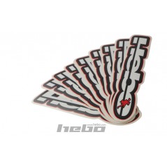 HEBO Kit adhesivos pegatinas 82X20 mm (10 uds) HM1030