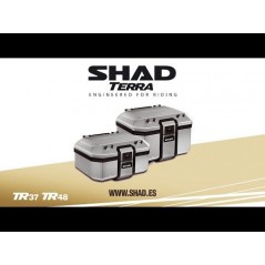 SHAD TR48 TERRA Aluminum Motorcycle Rear Trunk D0TR48100