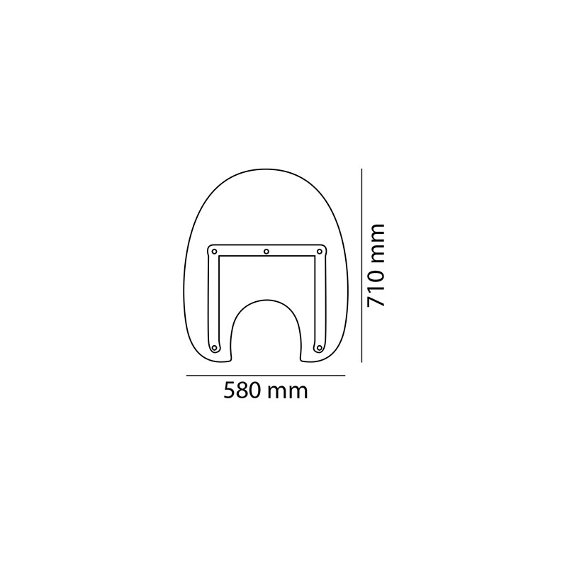 PUIG Cupula parabrisas paramanos accesorio para viento las manos AMERICA III+KIT ESPECIAL 9164