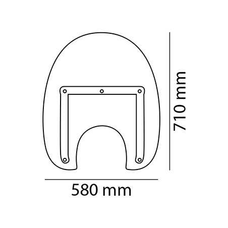 PUIG Cupula parabrisas paramanos accesorio para viento las manos AMERICA III+KIT ESPECIAL 9164