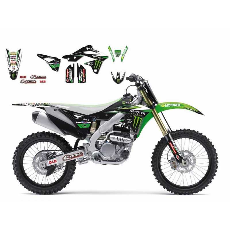 BLACKBIRD RACING Kit adhesivos pegatinas replica Equipo Oficial Monster Energy Ra 38883