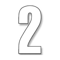 BLACKBIRD RACING Numeros adhesivos carrera dorsal - Pack de 3 Pcs PVC 5027 38963VAR
