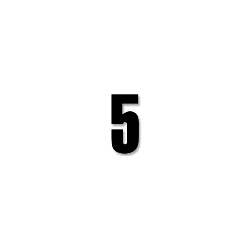 BLACKBIRD RACING Numeros adhesivos carrera dorsal - Pack de 3 Pcs PVC 5027 38963VAR