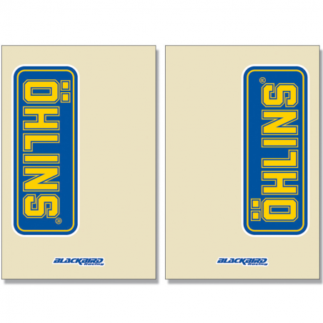 BLACKBIRD RACING Adhesivo de horquilla transparente Crystal Ohlins 2 Pcs 5045O 38995