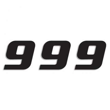 BLACKBIRD RACING Numeros adhesivos carrera dorsal - Pack de 3 Pcs PVC 5049 39038VAR