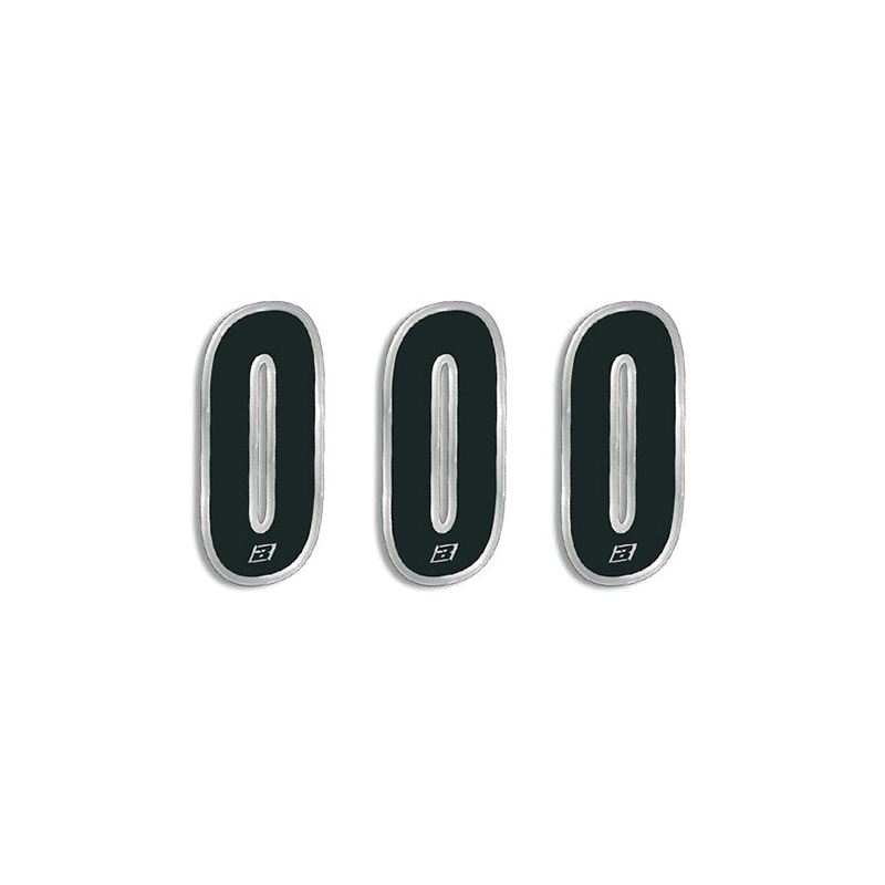 BLACKBIRD RACING Adhesive numbers dorsal race - Pack de 3 Pcs PVC 5069 - Pack de 3 Pcs PVC 5069 39071VAR