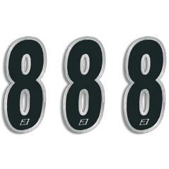 BLACKBIRD RACING Numeros adhesivos carrera dorsal - Pack de 3 Pcs PVC 5069 39071VAR