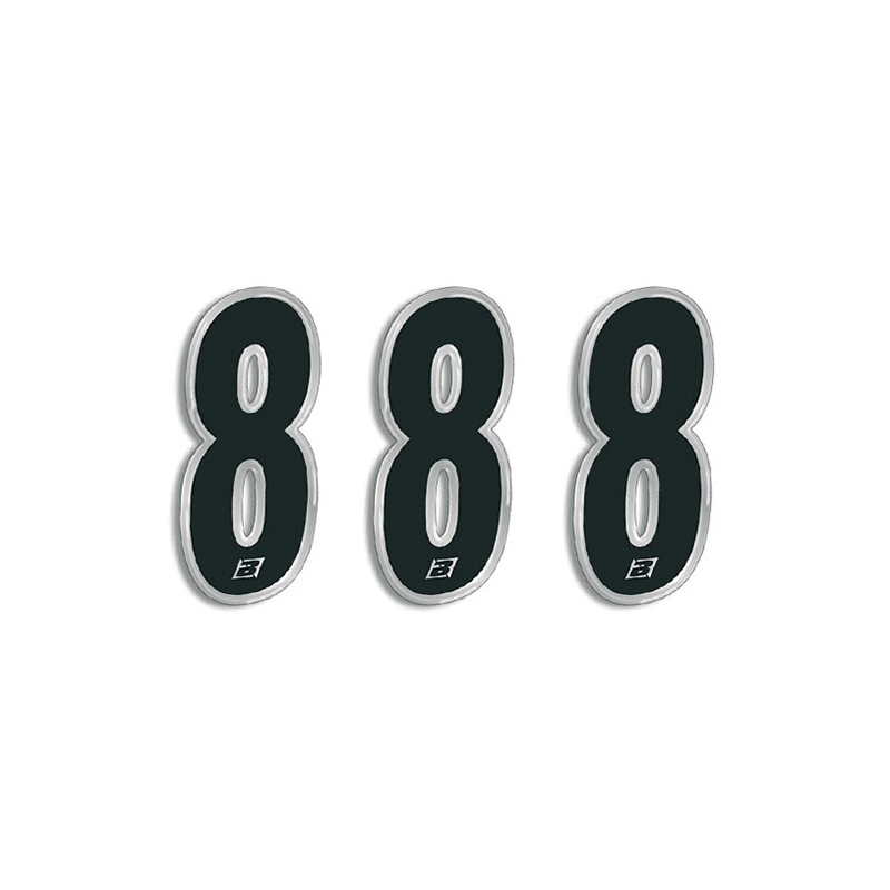 BLACKBIRD RACING Numeros adhesivos carrera dorsal - Pack de 3 Pcs PVC 5069 39071VAR