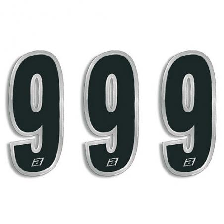 BLACKBIRD RACING Numeros adhesivos carrera dorsal - Pack de 3 Pcs PVC 5069 39071VAR