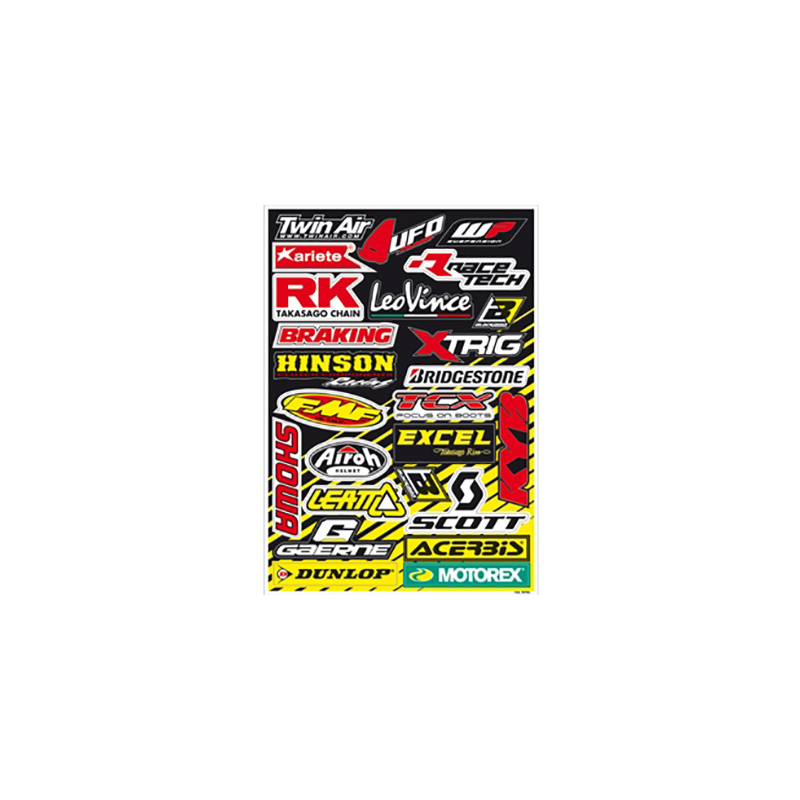 BLACKBIRD RACING Kit adhesivos pegatinas sponsors 5076A 39087