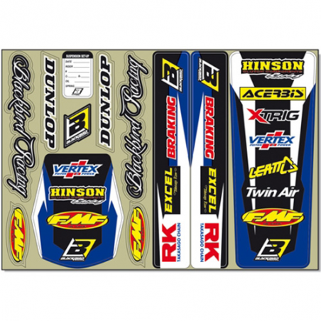 BLACKBIRD RACING KIT ADHESIVE STICKERS Standard Yamaha 5215 Standard Yamaha 5215 39102