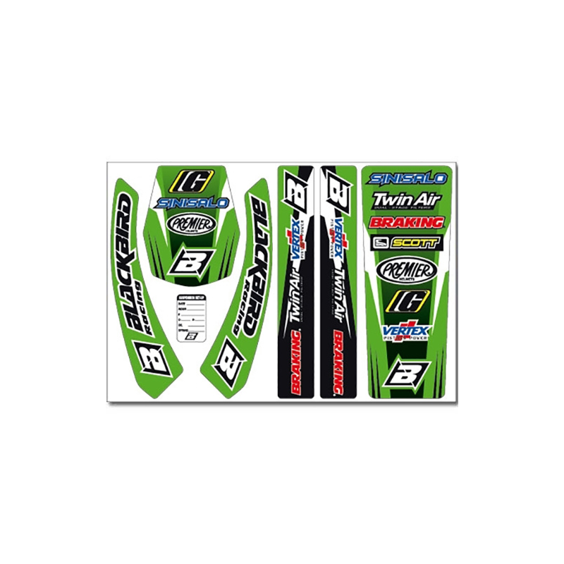 BLACKBIRD RACING KIT ADHESIVE STICKERS Standard Kawasaki 5407 Standard Kawasaki 5407 39119