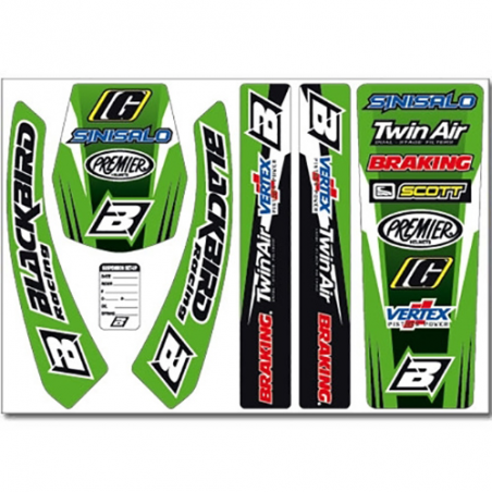 BLACKBIRD RACING Kit adhesivos pegatinas Standard Kawasaki 5407 39119