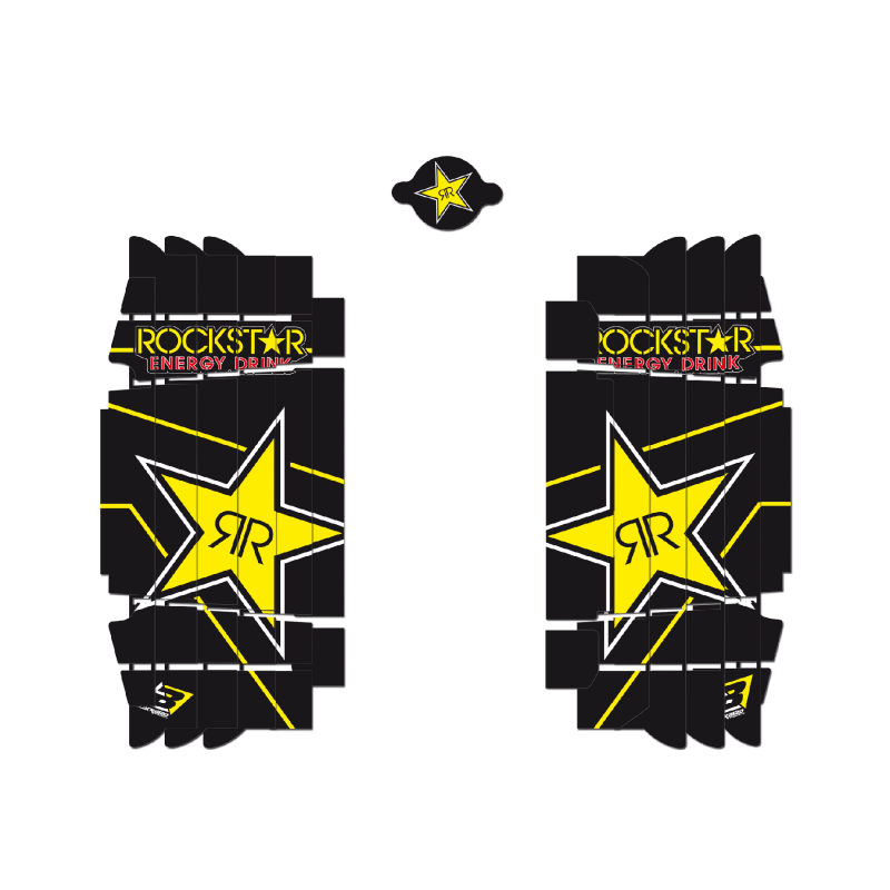 BLACKBIRD RACING Adhesivos para rejillas de radiador Rockstar Energy A502L 89909