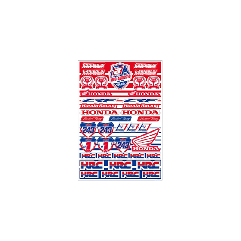 BLACKBIRD RACING KIT ADHESIVE STICKERS Réplica Honda Gariboldi 2016 5076G1 Réplica Honda Gariboldi 2016 5076G1 89872