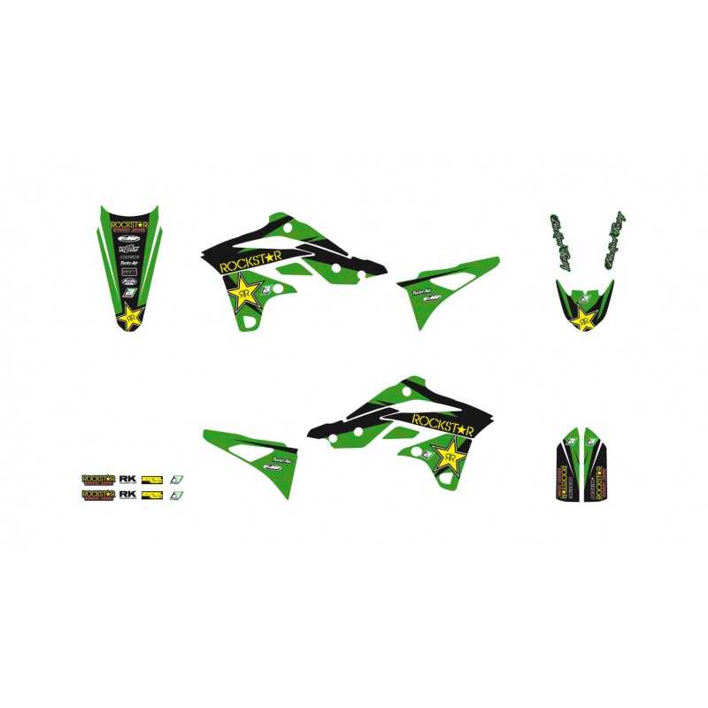 BLACKBIRD RACING Kit adhesivos pegatinas Rockstar Energy Kawasaki 2421L 89843