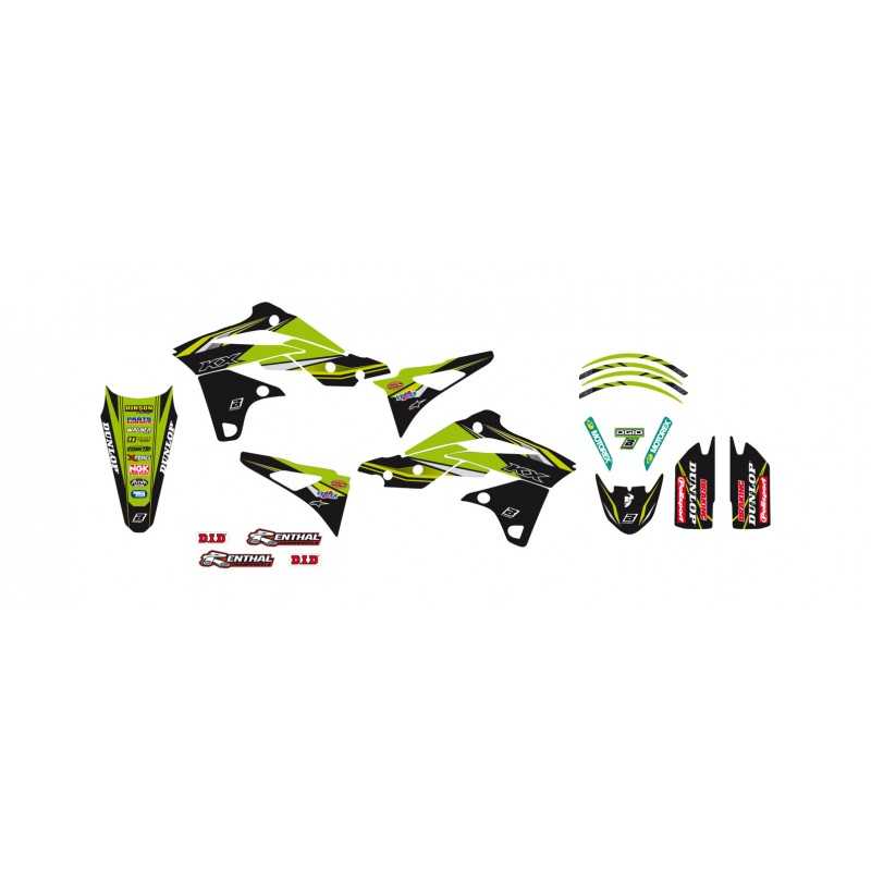 BLACKBIRD RACING Kit adhesivos calcas pegatinas decorativas Kawasaki team 2017 2421R9 93297