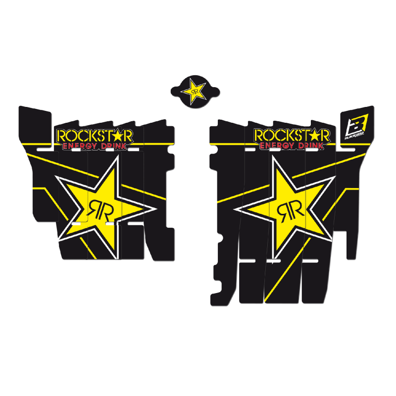 BLACKBIRD RACING Adhesivos para rejillas de radiador Rockstar Energy A106L 89893