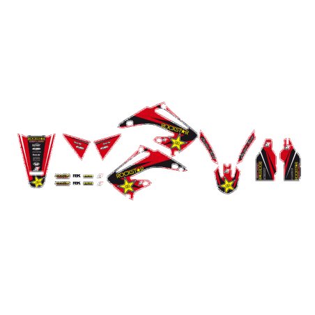 BLACKBIRD RACING Kit adhesivos pegatinas Rockstar Energy Honda 2136L 89811
