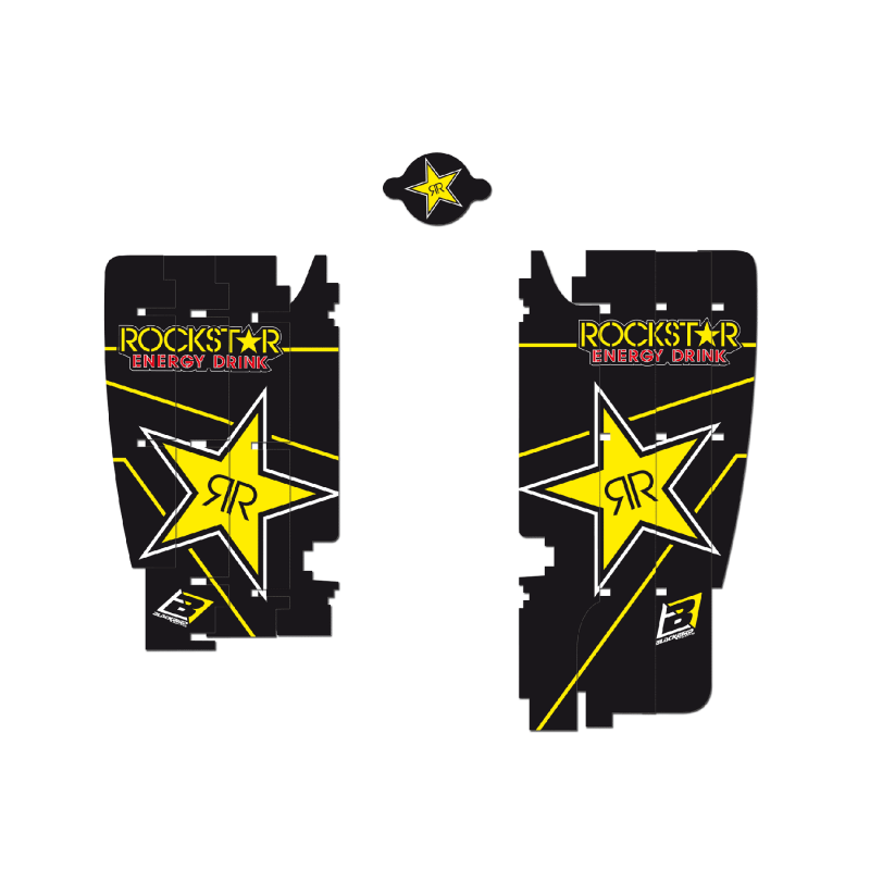 BLACKBIRD RACING Adhesivos para rejillas de radiador Rockstar Energy A301L 89900