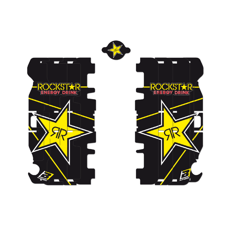 BLACKBIRD RACING ADHESIVES FOR RADIATOR GRILLES Rockstar Energy A203L Rockstar Energy A203L 89895