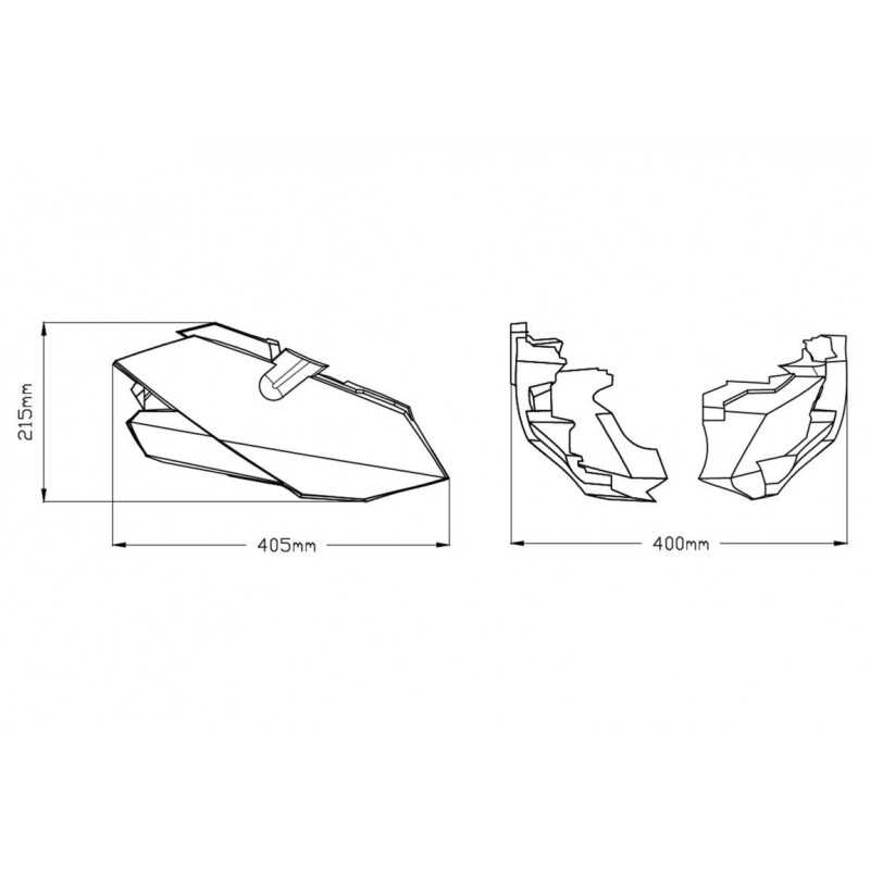 PUIG KEEL FAIRING LOWER ENGINE 3554