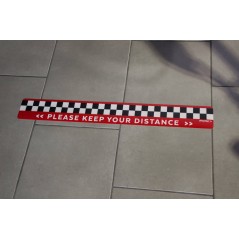 Adhesive kit to queue customers  COVID-19