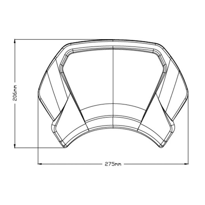 PUIG Placa frontal aluminio 3813