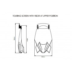 PUIG Windshield windshield fairing + brackets NEW GENERATION TOURING 20361