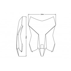 PUIG Windshield screen for motorcycle higher than the original TOURING 20414