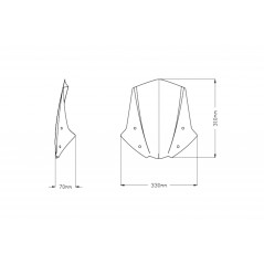 PUIG WINDSCREEN WINDSHIELD SCREEN NEW GENERATION SPORT 20432