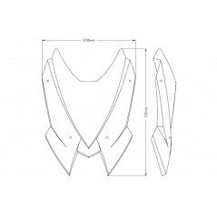 PUIG WINDSCREEN WINDSHIELD SCREEN NEW GENERATION SPORT 20506