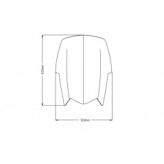PUIG Windshield screen for motorcycle higher than the original TOURING 3727