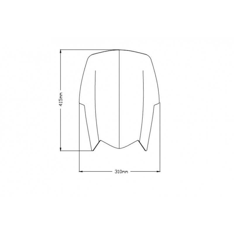 PUIG Windshield screen for motorcycle higher than the original TOURING 3727