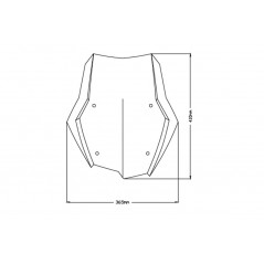 PUIG Windshield screen dome for motorcycle RACING 3769