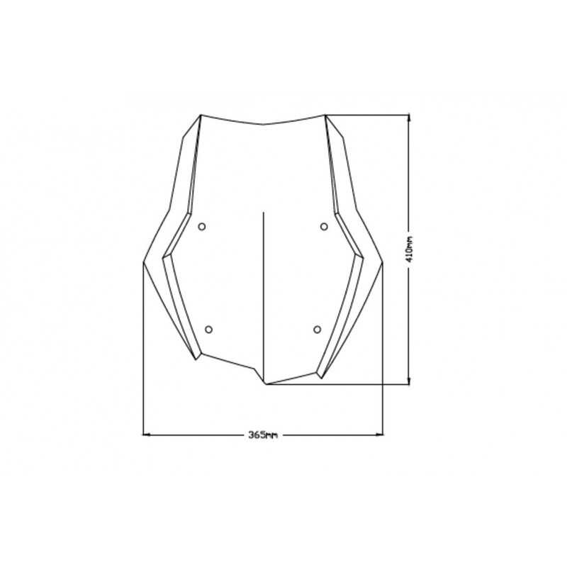 PUIG Windshield screen dome for motorcycle RACING 3769