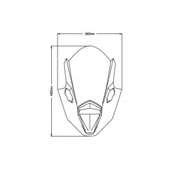 PUIG Windshield screen dome for motorcycle Z-RACING 3881