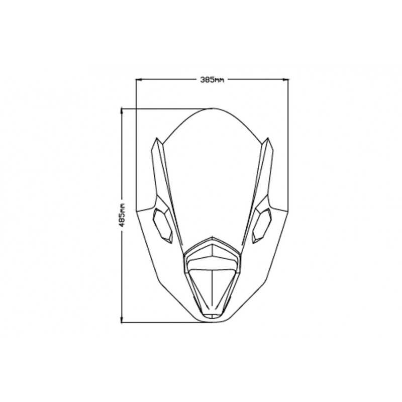 PUIG Windshield screen dome for motorcycle Z-RACING 3881