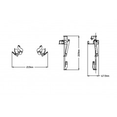 Manual lifting support for dome  M.E.M.